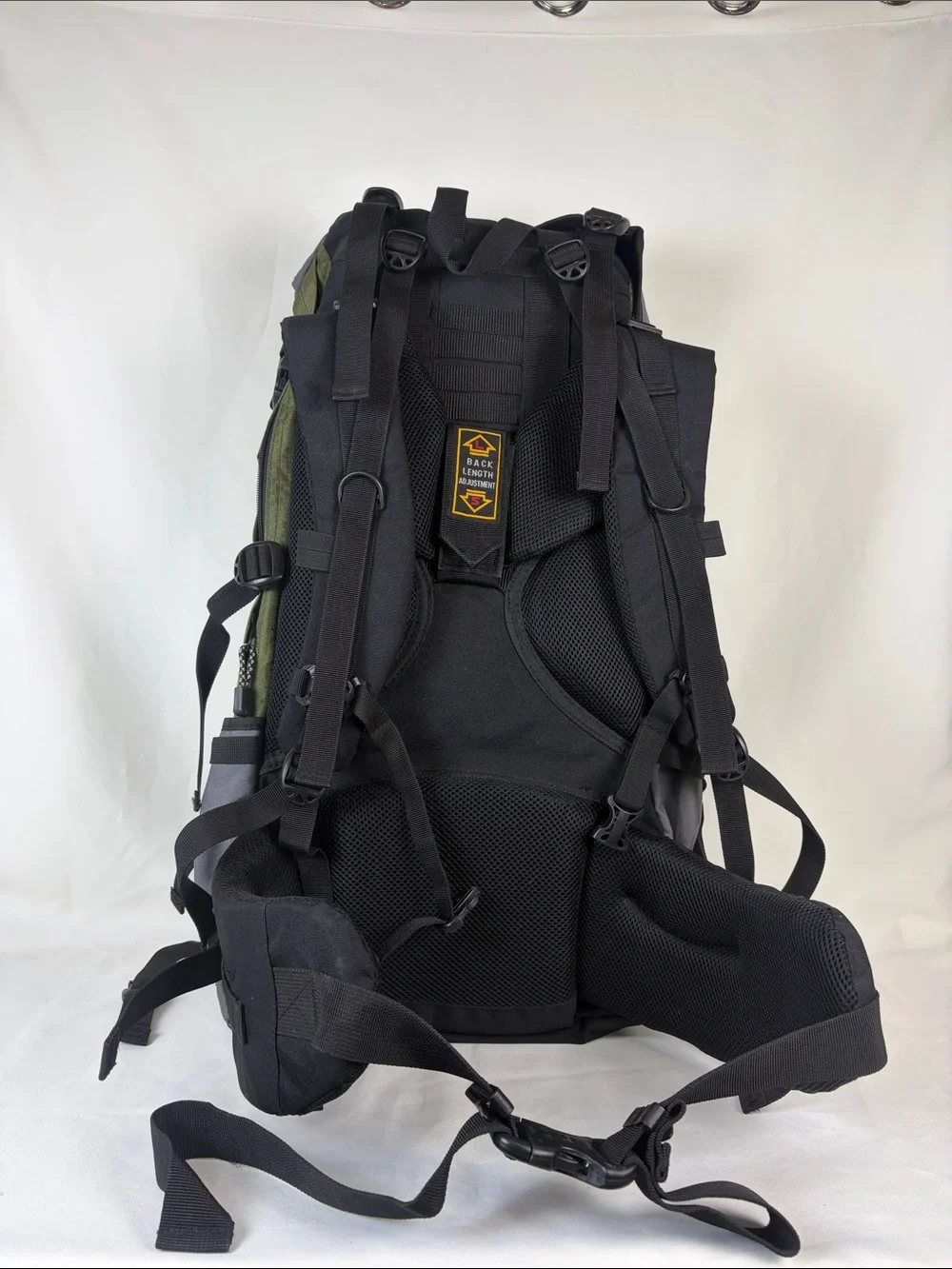Vintage Golden Bear Kodiak 65L Men's Internal Frame Hiking Backpack Olive/Gray